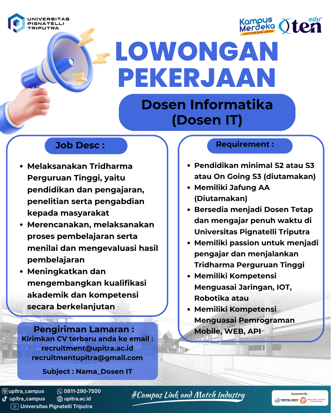 lowongan dosen